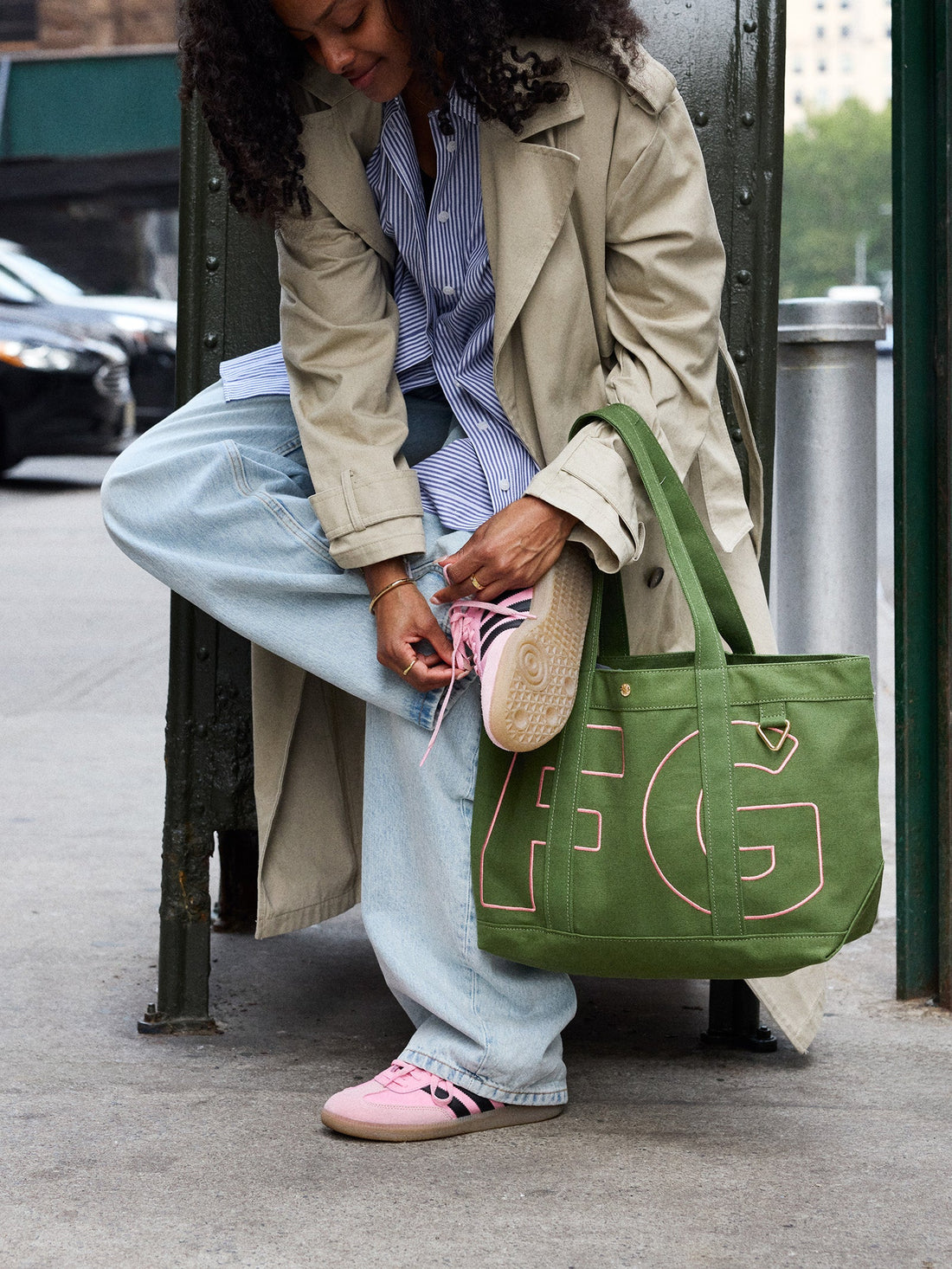 Custom Alpha Tote - Olive Green