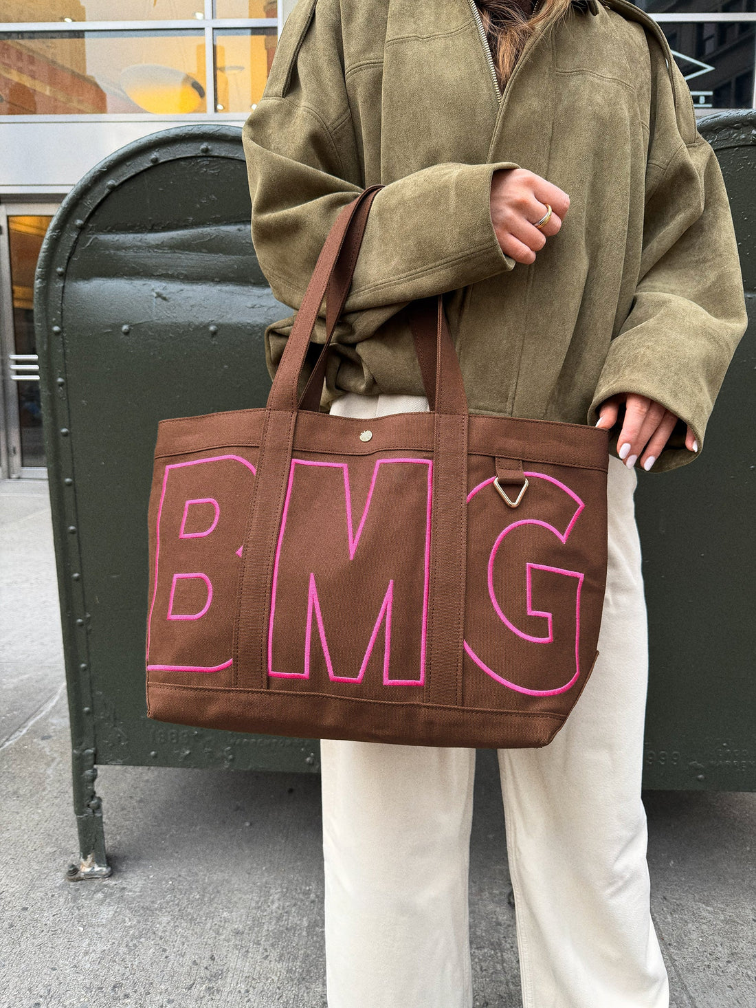 Custom Alpha Tote - Chocolate Brown